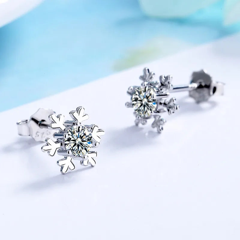 ❄️ SS925 Sterling Silver Snowflake Stud Earrings ❄️