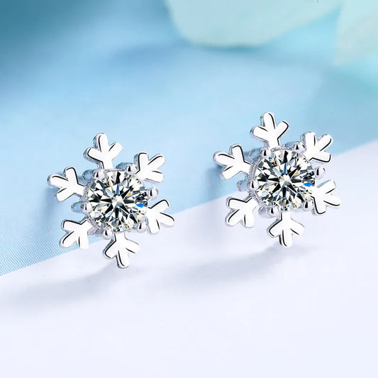 ❄️ SS925 Sterling Silver Snowflake Stud Earrings ❄️