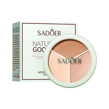 ✨ SADOER Artistic Three-Colour Concealer Cream (10.5g) ✨