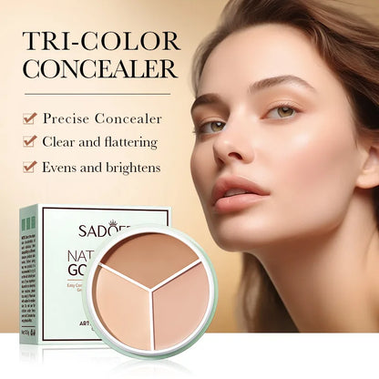 ✨ SADOER Artistic Three-Colour Concealer Cream (10.5g) ✨