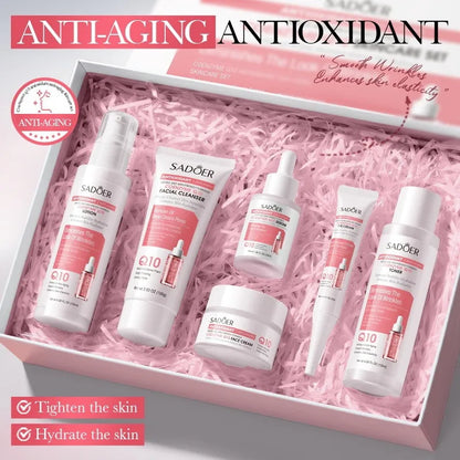 🌸 10pc SADOER Coenzyme Q10 Anti-Aging Skincare Set 🌸