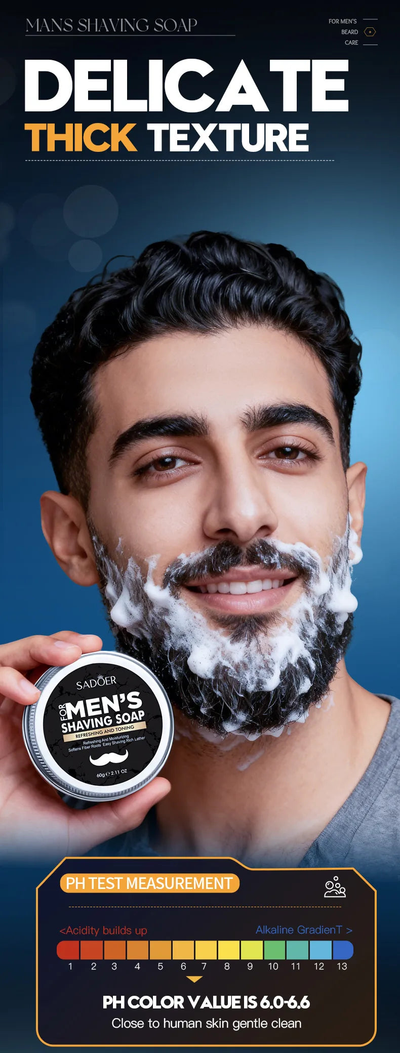 🪒 SADOER Men’s Shaving Soap 🪒