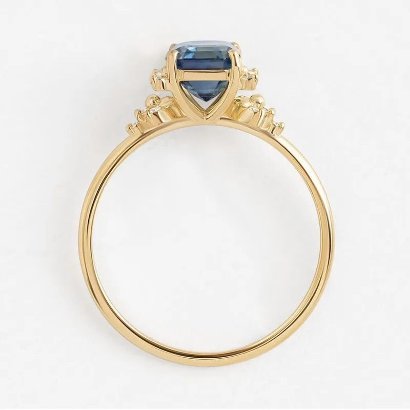 💙 2pc Blue Zirconia Ring Set 💙