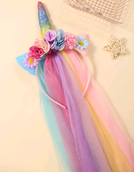 🦄 Multicoloured Unicorn Headband 🦄