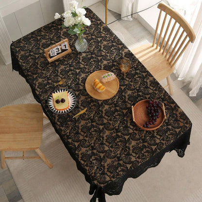 Black Lace Tablecloth