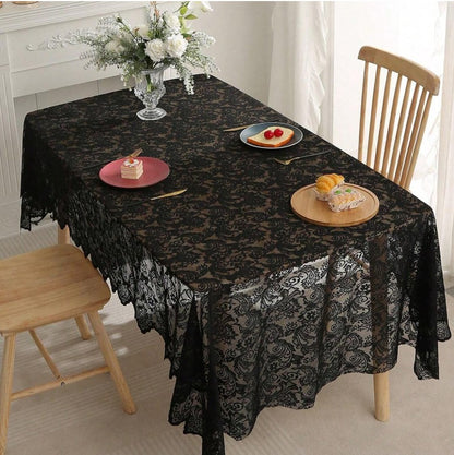 Black Lace Tablecloth