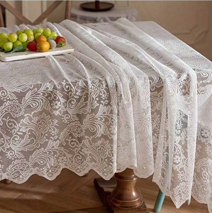 White Lace Tablecloth