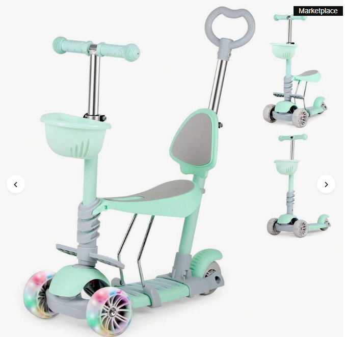🛴 3-Wheel Kids Kick Scooters 5-in-1 Design 🛴