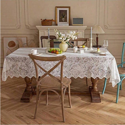 White Lace Tablecloth