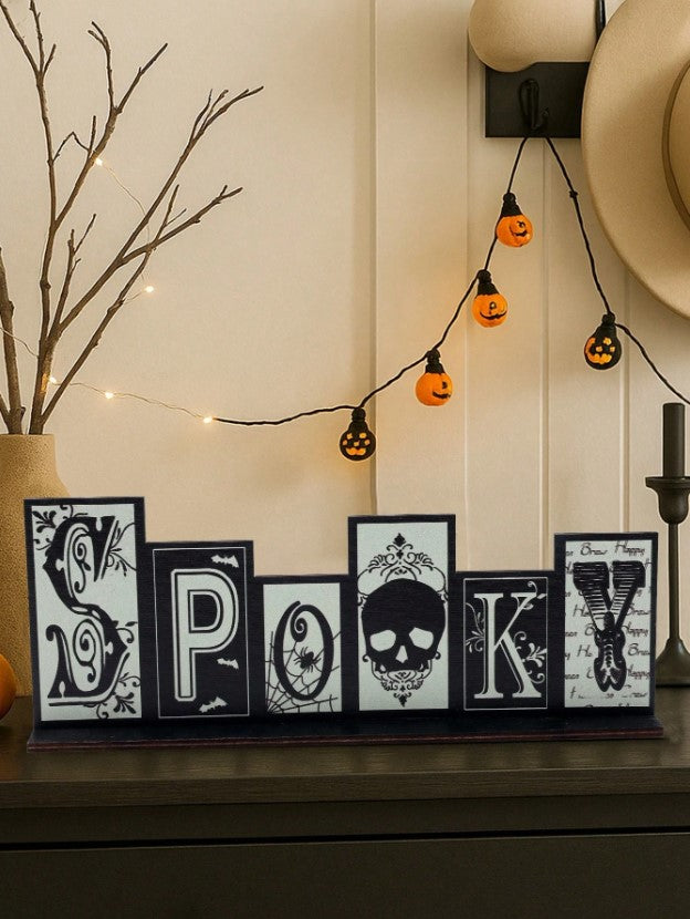 🕸️👻 Spooky Wooden Sign 👻🕸️