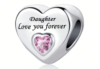 💎✨ Elegant Silver-Plated Heart Pendant Charm ✨💎