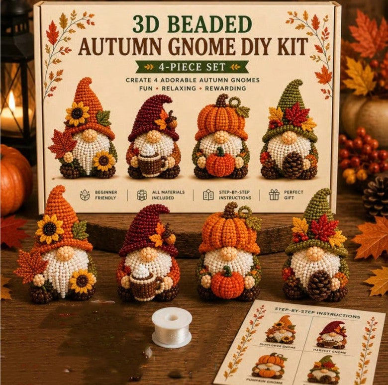 🍂🧡 Autumn Gonk Set 3D Beaded DIY Kit 🧡🍂