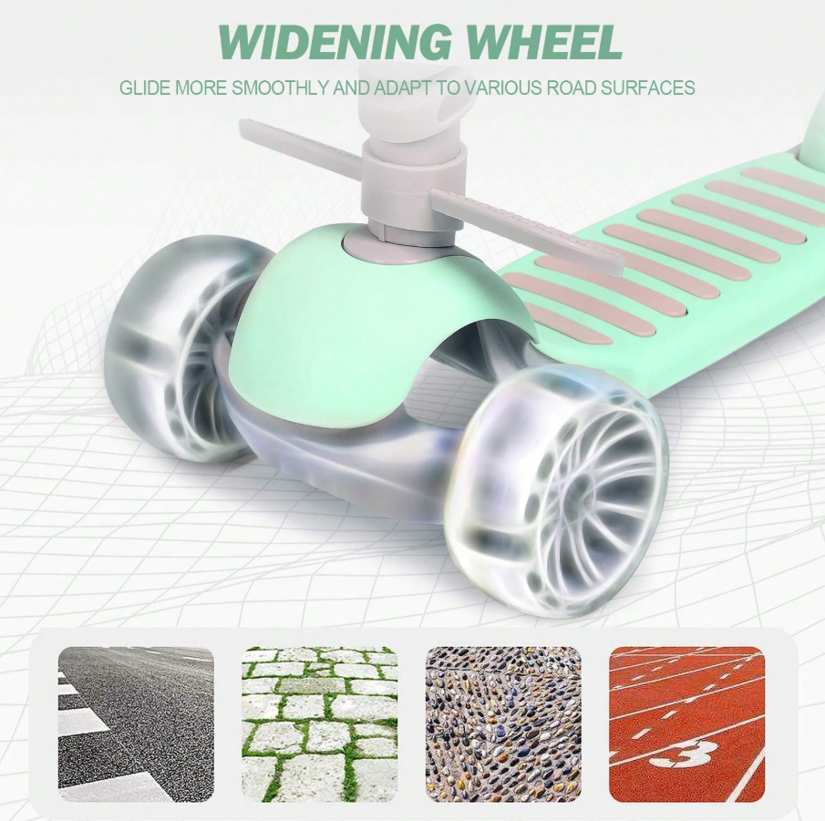 🛴 3-Wheel Kids Kick Scooters 5-in-1 Design 🛴