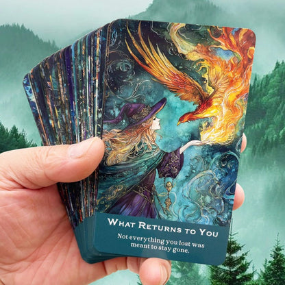 🌙🌲 Witches Of The Moonlit Forest Oracle Cards Deck 🌲🌙