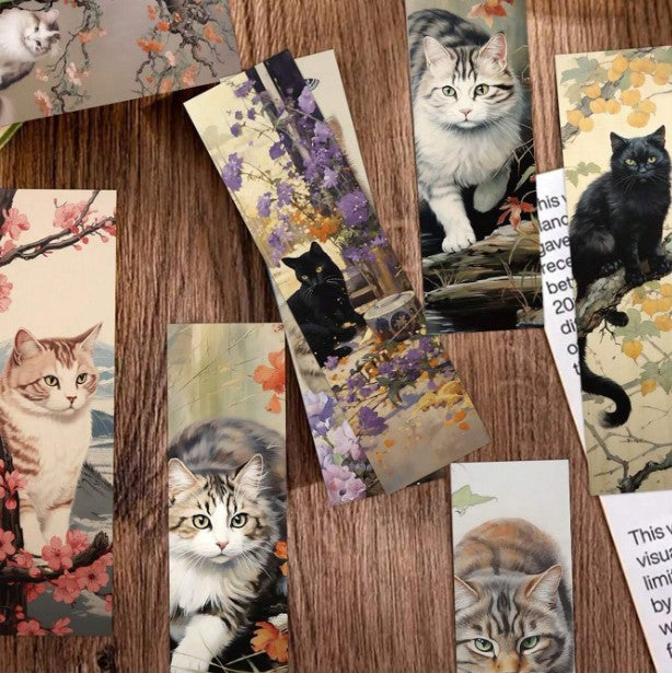 🐱 30pc Cat Bookmark Set