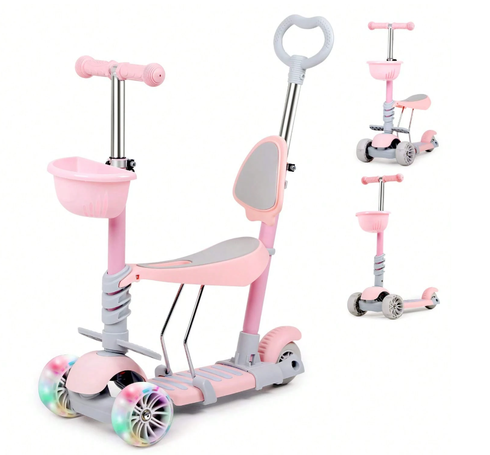 🛴 3-Wheel Kids Kick Scooters 5-in-1 Design 🛴