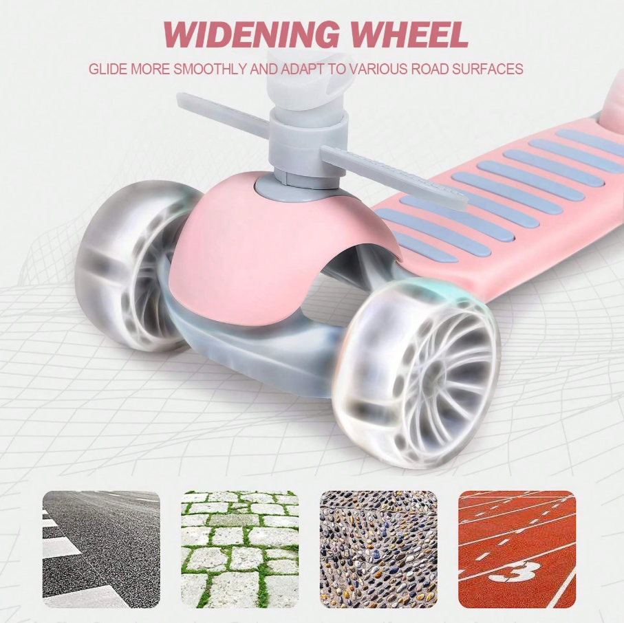 🛴 3-Wheel Kids Kick Scooters 5-in-1 Design 🛴