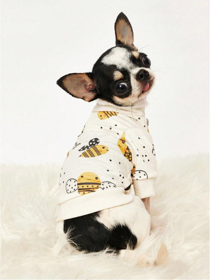🐝 Cute Bee Print Pet Jumper 🐝