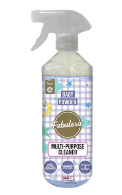 Baby Powder Cleaning Bundle 6 Piece Household Cleaning Multipurpose Laundry Cleanser Spray and Wear