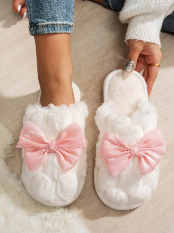 🎀 Pink Bow Slippers 🎀