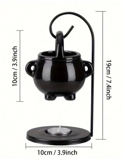 🖤⚪ Black or White Hanging Cauldron Burner ⚪🖤