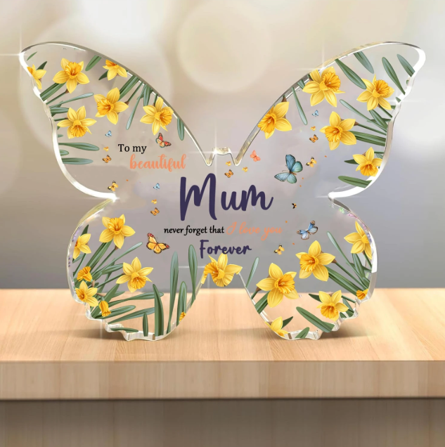 🌻🦋 Yellow Butterfly Acrylic Family Plaques (3 To Choose From!) 🌻🦋