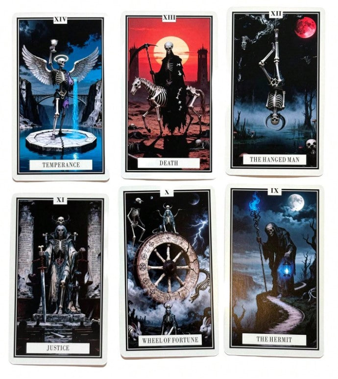 💀 Skeleton Tarot-Style Spiritual Guidance Cards 💀