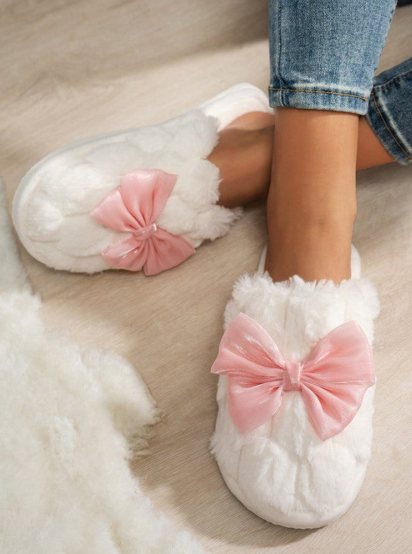 🎀 Pink Bow Slippers 🎀
