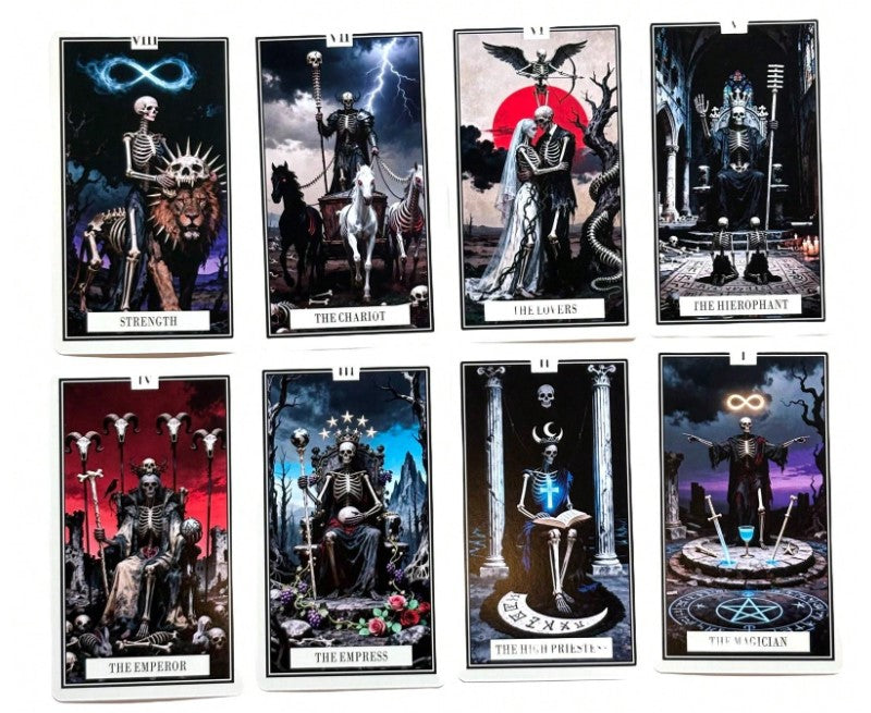 💀 Skeleton Tarot-Style Spiritual Guidance Cards 💀
