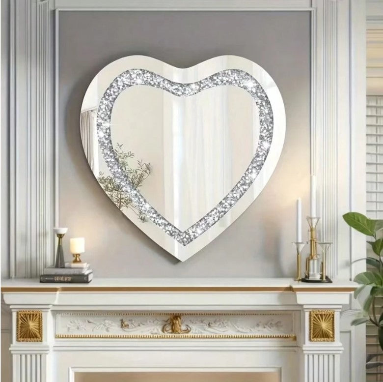 💖 Acrylic Heart-Shaped Mirror 30*30cm 💖