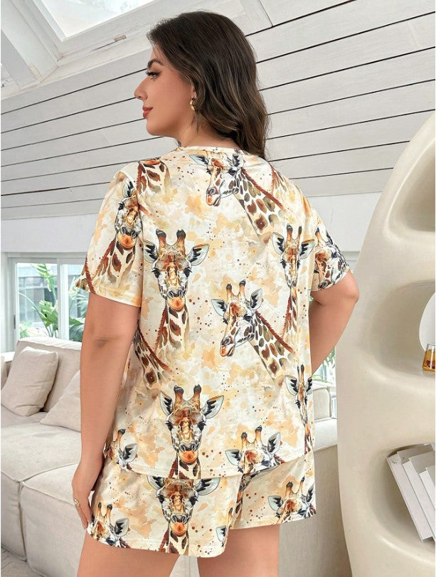 🦒💤 Giraffe PJ Shorts Set 💤🦒