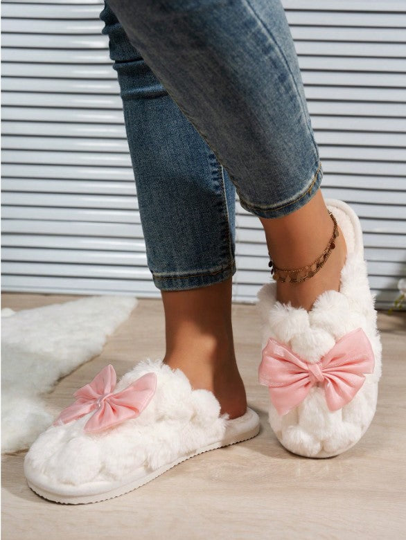 🎀 Pink Bow Slippers 🎀