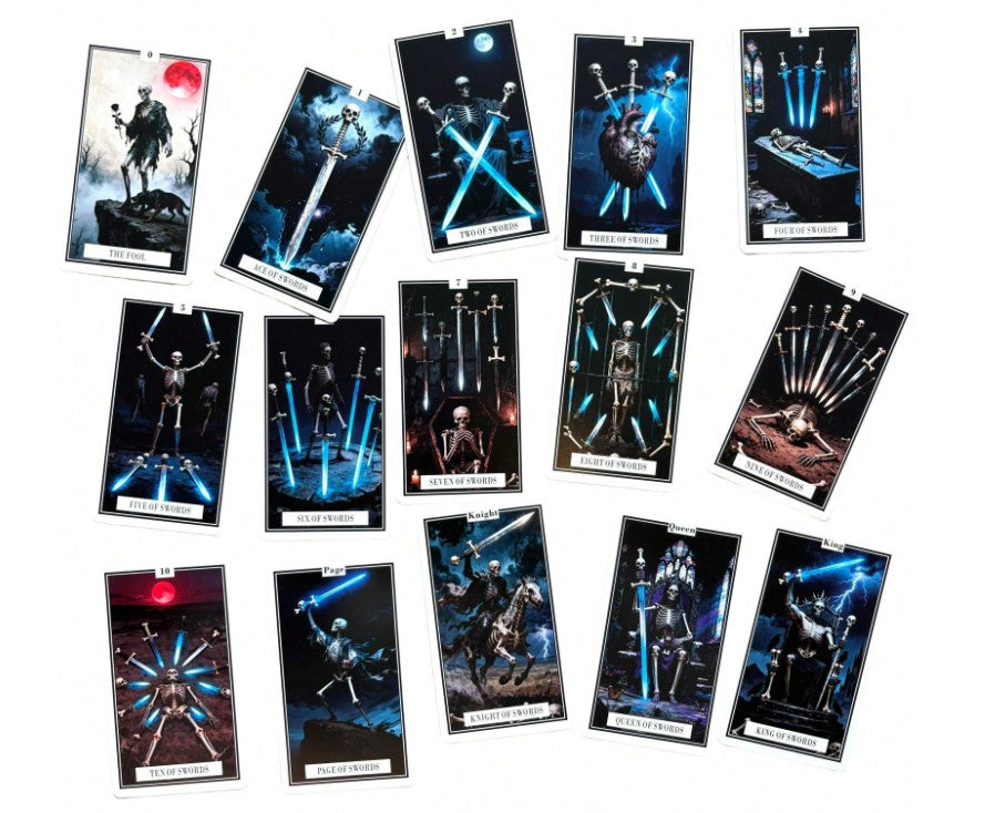 💀 Skeleton Tarot-Style Spiritual Guidance Cards 💀