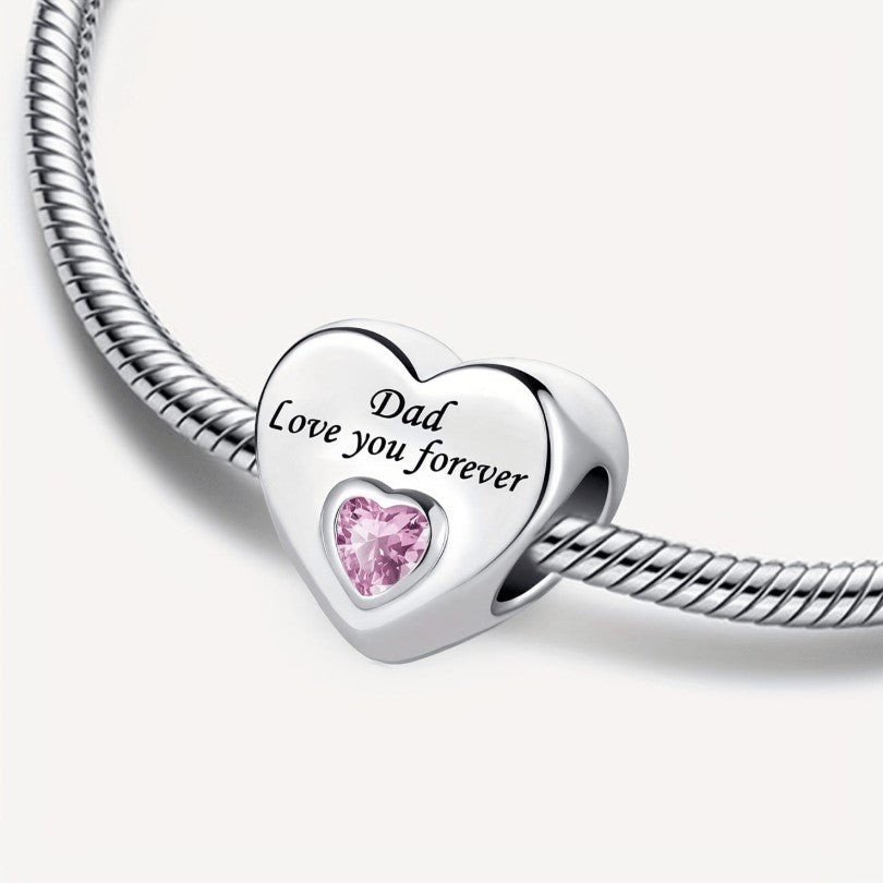 💎✨ Elegant Silver-Plated Heart Pendant Charm ✨💎