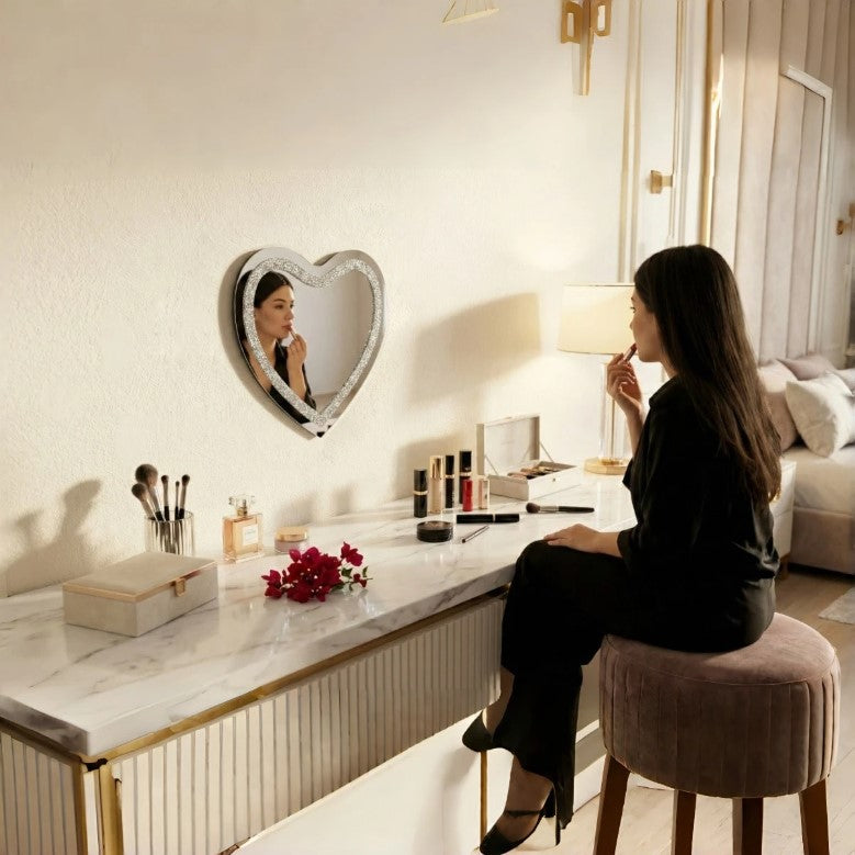 💖 Acrylic Heart-Shaped Mirror 30*30cm 💖