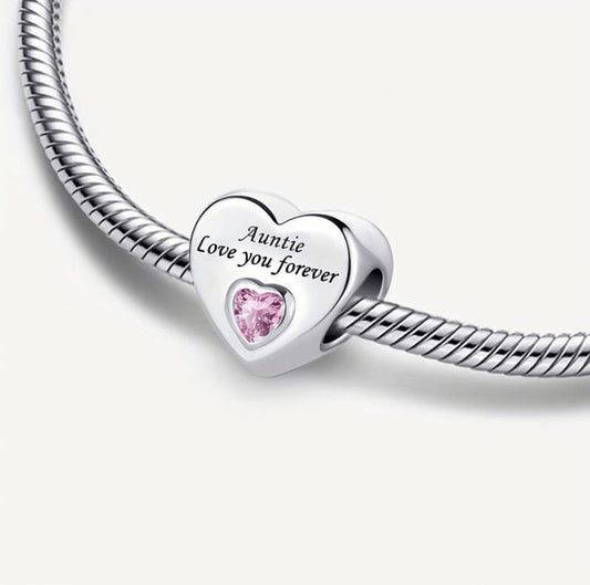 💎✨ Elegant Silver-Plated Heart Pendant Charm ✨💎