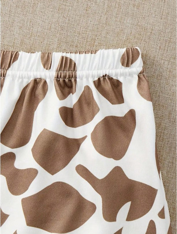 🦒💤 3-Piece Women’s Giraffe Print PJs Set 🦒💤