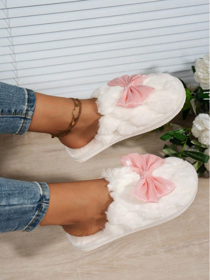 🎀 Pink Bow Slippers 🎀