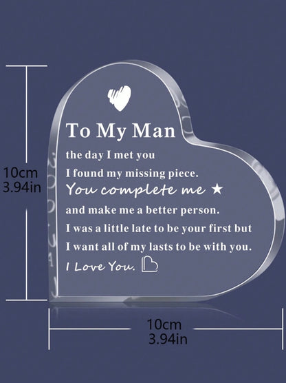 ❤️ “To My Man” Heart Plaque ❤️