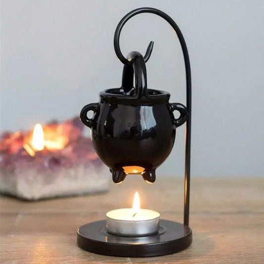 🖤⚪ Black or White Hanging Cauldron Burner ⚪🖤