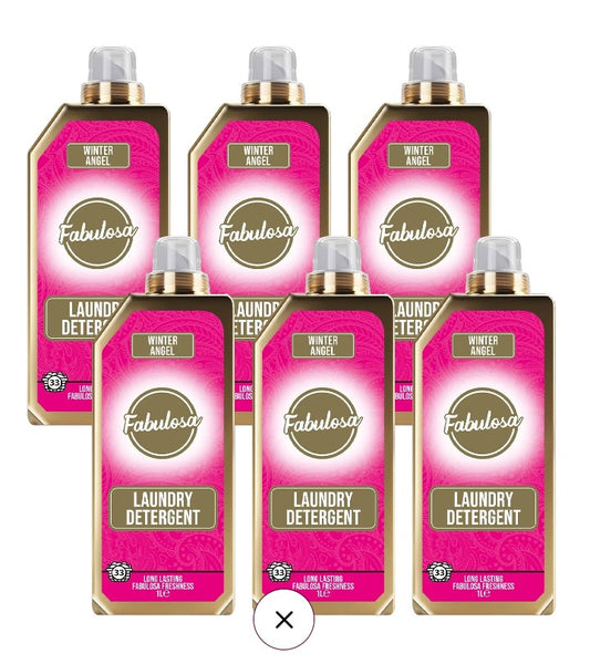 Fragranced Laundry Detergent Winter Angel Scented Pack of 6 Bundle 1000ml