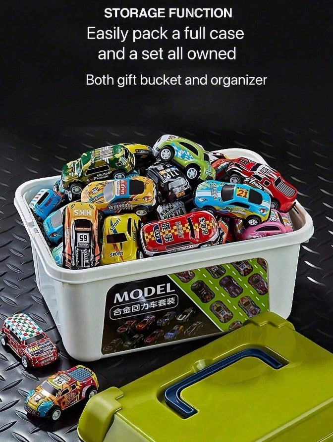 🚗✨ Pull Back Cars With Storage Box ✨🚗