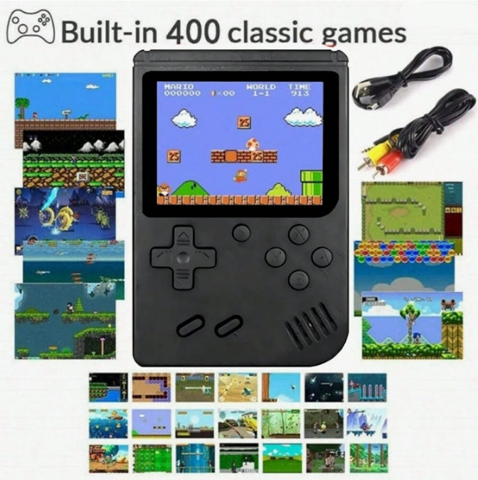 🎮 400 Games Handheld Retro Classic Portable Game Device  (Also Connects To TV) - Black 🎮