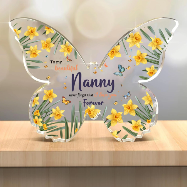 🌻🦋 Yellow Butterfly Acrylic Family Plaques (3 To Choose From!) 🌻🦋