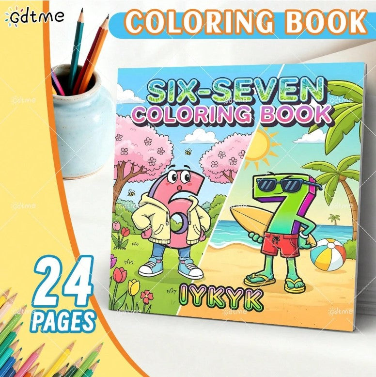 🎨 6 7 Colouring Book 🎨