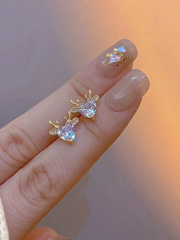 🦌✨ Cute Reindeer Stud Earrings ✨🦌