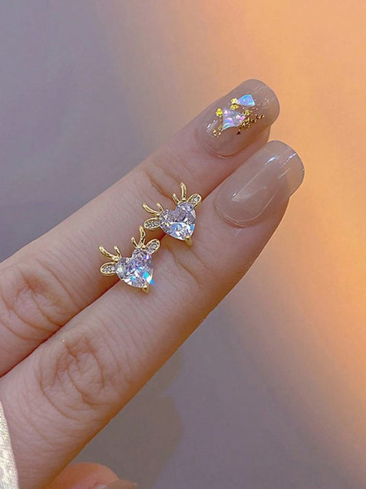 🦌✨ Cute Reindeer Stud Earrings ✨🦌