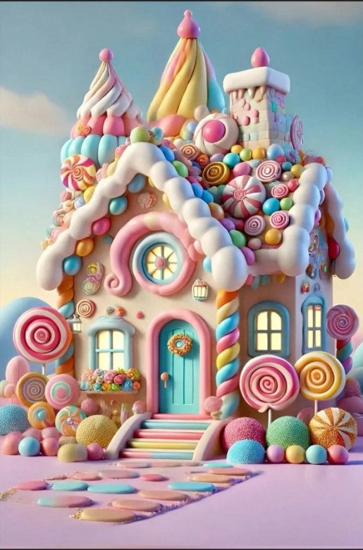 🏠🍭 Hansel & Gretel Sweet House Diamond Painting 🍭🏠