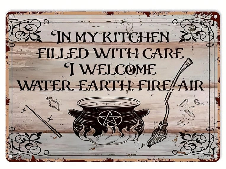 🧹 In My Kitchen... Metal Sign 🍳