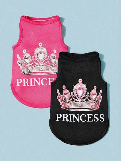 👑🐾  2pc Princess Pet Vests  🐾👑